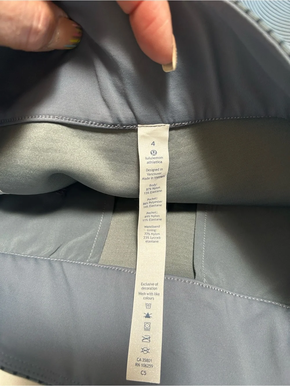 Lululemon Shaped Shorts in Sterling